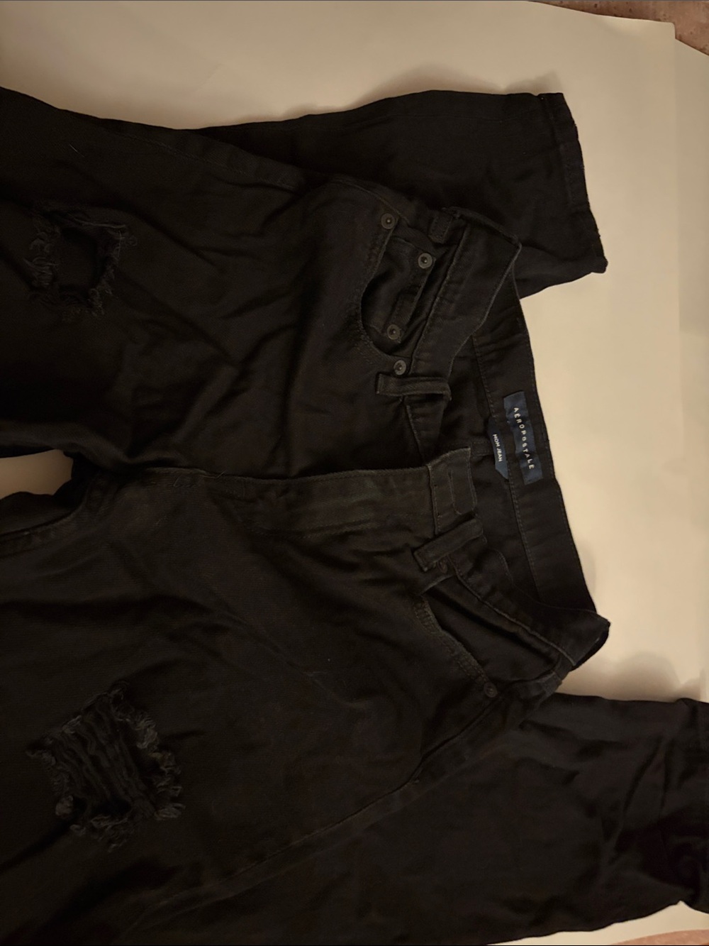 Aeropostale Black Straight-Leg Women’s Jeans
